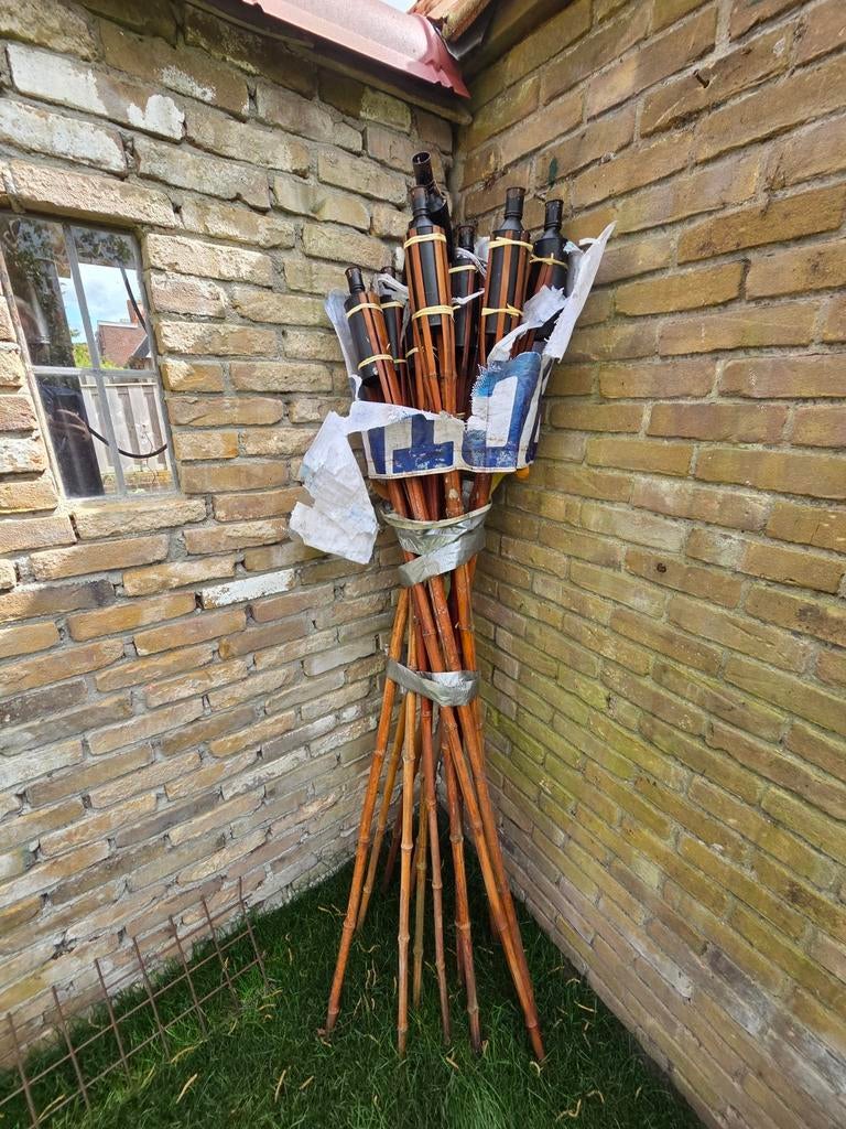 12x tuinfakkels 180 cm, Ophalen, Gebruikt