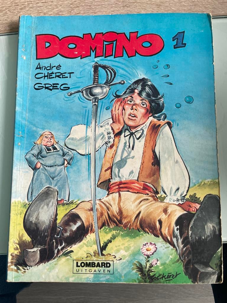 Domino 1: De Gemaskerde Justiciaris - André Chéret & Greg, Boeken, Stripboeken, Eén stripboek, Ophalen of Verzenden, Gelezen
