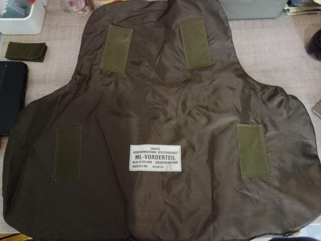 Kogelwerende kevlar inlage Duitsland, Ophalen of Verzenden, Landmacht, Duitsland