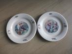 2 ontbijtbordjes, ot en sien., Ophalen of Verzenden, Zo goed als nieuw, Bord(en), Overige stijlen