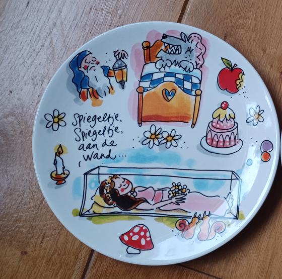 Blond Amsterdam -  Efteling Sneeuwwitje bordje 18cm - nieuw, Ophalen of Verzenden, Nieuw, Gebruiksvoorwerp