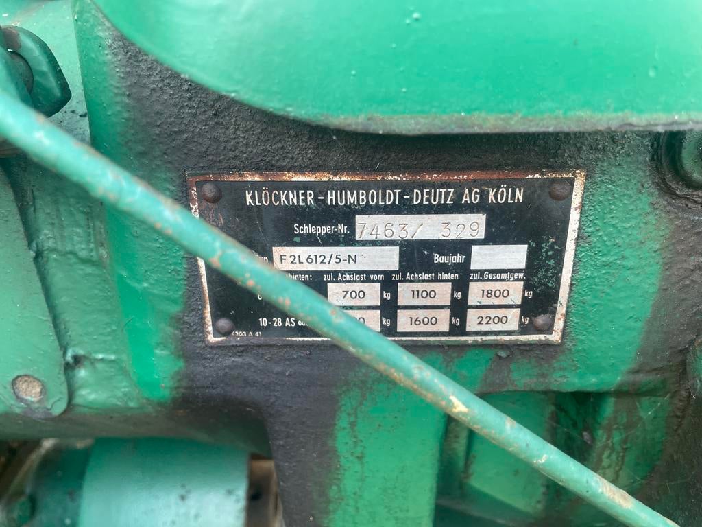 Deutz Oldtimer Tractor - F2L 612/5-N, Deutz - Fahr, Meer dan 10000, Oldtimer, Ophalen of Verzenden