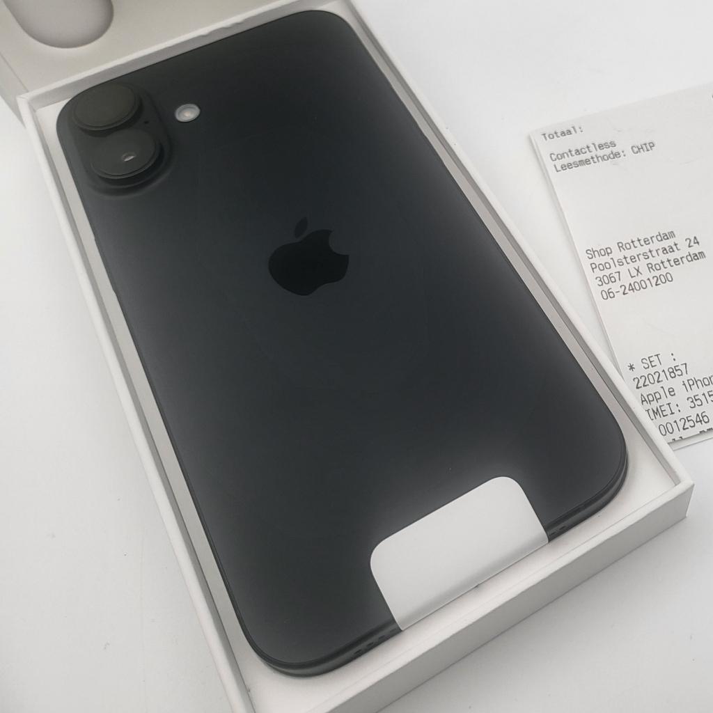 Apple iPhone 16 Plus 128GB Zwart Aankoopbewijs | Nieuw, Apple, Nieuw, Support@apple.com, One Apple Park Way
Cupertino, CA 95014
United States