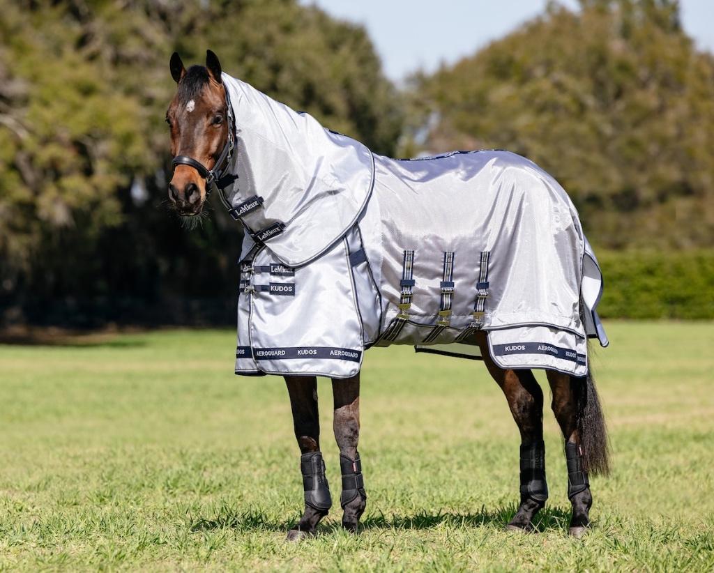 Koele LeMieux Kudos AeroGuard Vliegendeken 190+205 SALE -30%, Afneembare hals, Vliegendeken, Nieuw, Ophalen of Verzenden