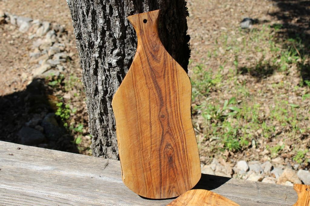 Brocante - Warme snijplanken, Olijfhout!, Snij-/serveerplank, Ophalen of Verzenden, Gebruikt, Hout