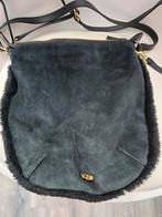 UGG Schoudertas/Handtas - Zwart Suède Echt Leer, Overige merken, Gebruikt, Zwart, Ophalen of Verzenden