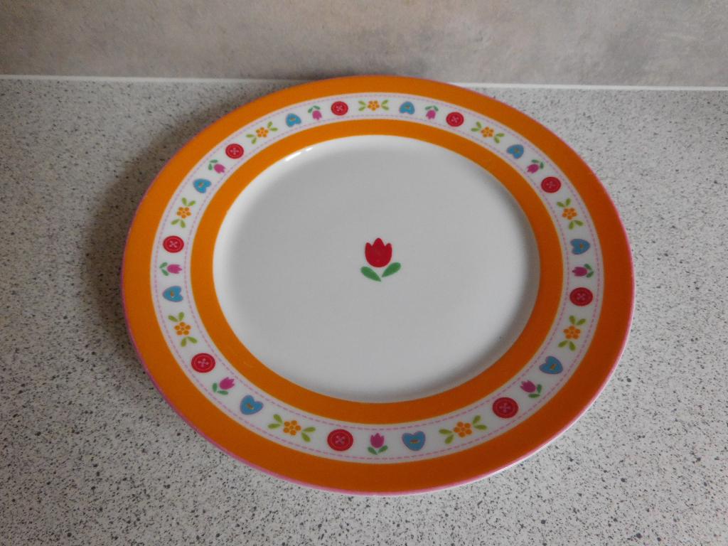 Bord 21 cm. Oranje Lief Lifestyle, Ophalen of Verzenden, Zo goed als nieuw, Bord(en), Overige stijlen