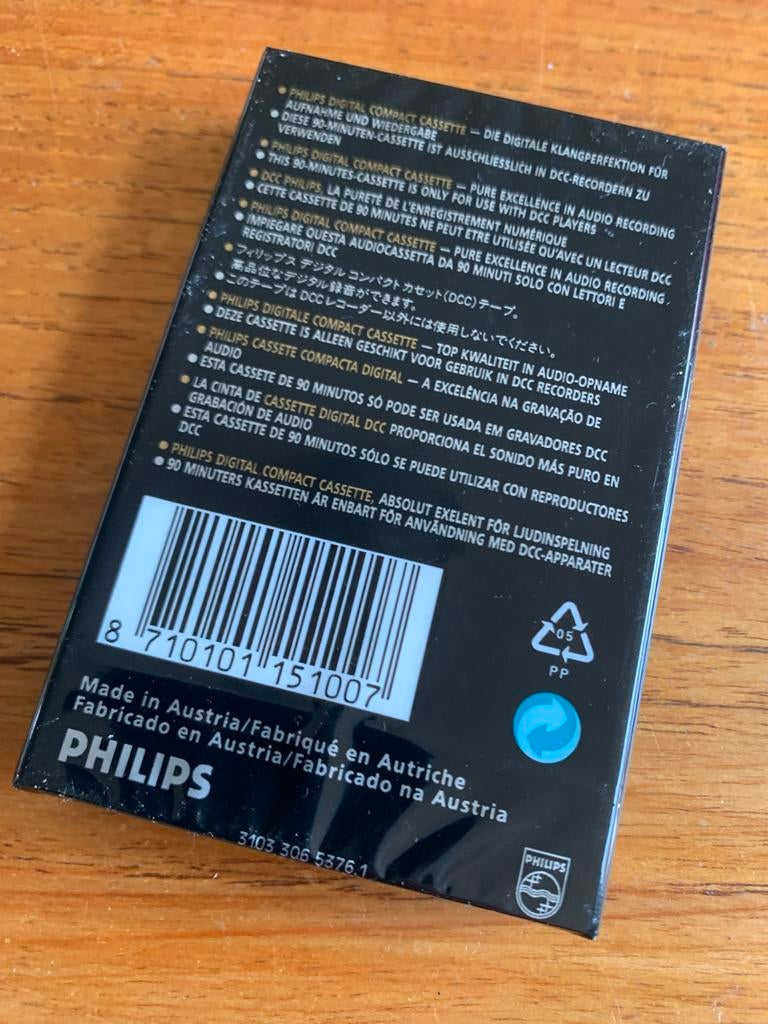 Philips Digital Compact Cassette (DCC) 90 minuten - Nieuw, Cd's en Dvd's, Cassettebandjes, Overige genres, 1 bandje, Ophalen of Verzenden