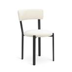 Jesper Home Obu eetkamerstoelen set van 4, Huis en Inrichting, Ophalen, Wit, Nieuw, Stof