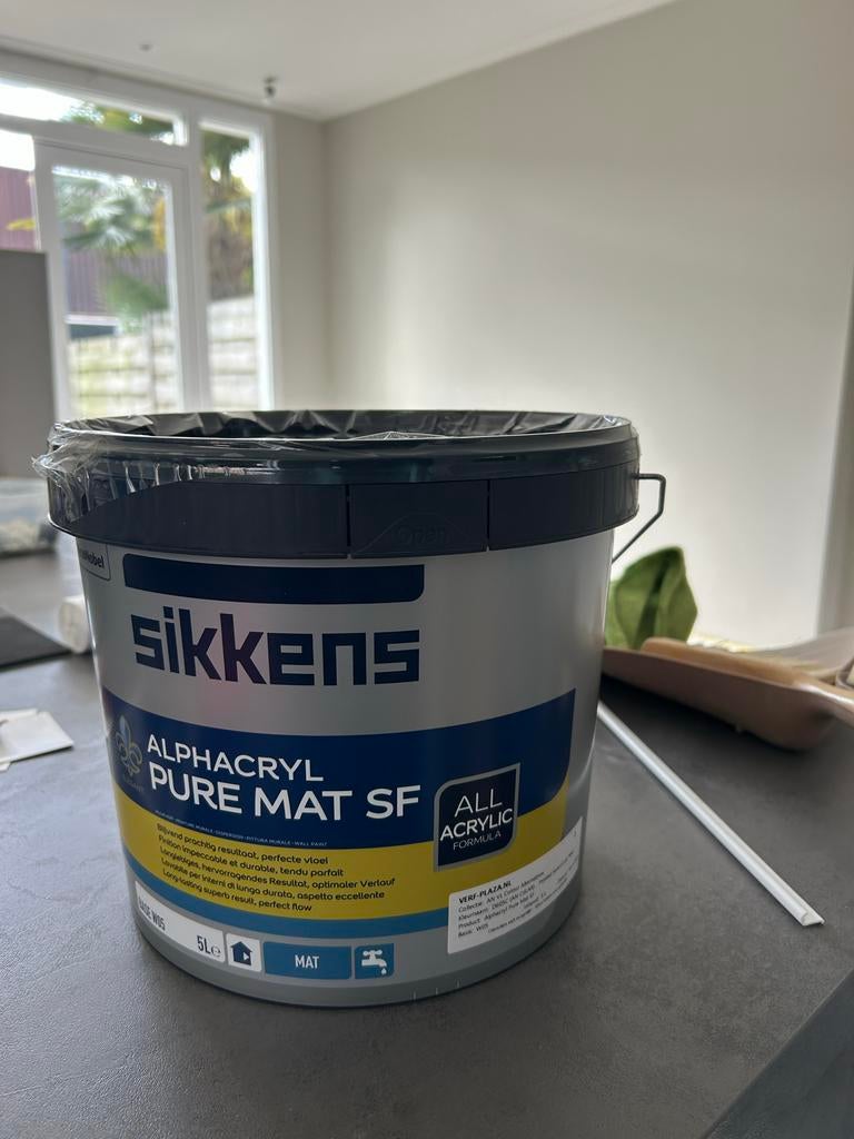 Nieuw! Muurverf 5L Frosted Sand Lab mengverf, 5 tot 10 liter, Beige, Nieuw, Ophalen of Verzenden