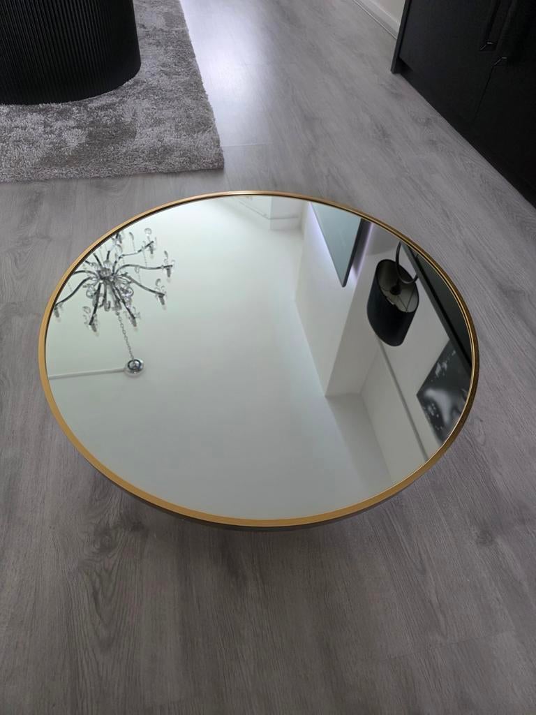 Ronde spiegel 70 cm goud, Huis en Inrichting, Woonaccessoires | Spiegels, Ophalen, Rond, Nieuw, Minder dan 100 cm