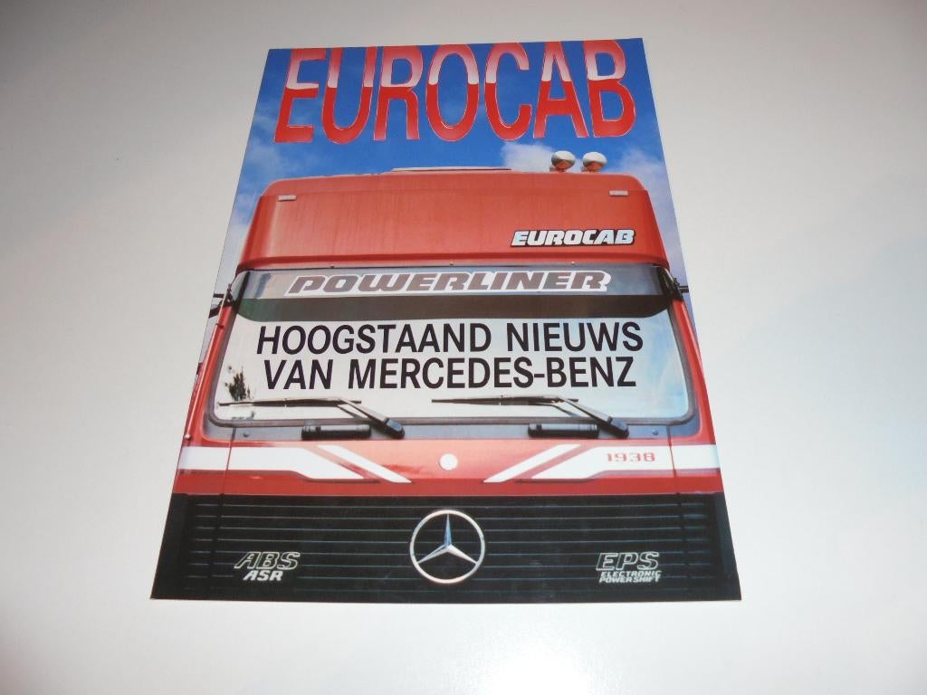 brochure Mercedes Eurocab  1992, Boeken, Auto's | Folders en Tijdschriften, Ophalen of Verzenden, Nieuw, Mercedes