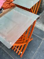 2 persoonsbed met bedtafeltjes Ikea, Ophalen, Gebruikt, Vintage, Tweepersoons