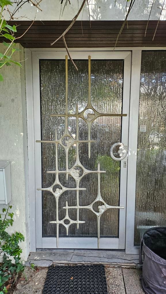 Belgisch Sculpturistisch Brutalistische Deur Decoratie Teab, Doe-het-zelf en Verbouw, Deuren en Horren, Ophalen, Gebruikt, 80 tot 100 cm