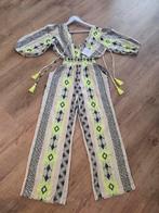 Zomerse jumpsuit met neon details en dierenprint, Maat 38/40 (M), Overige kleuren, Nieuw, Ophalen of Verzenden