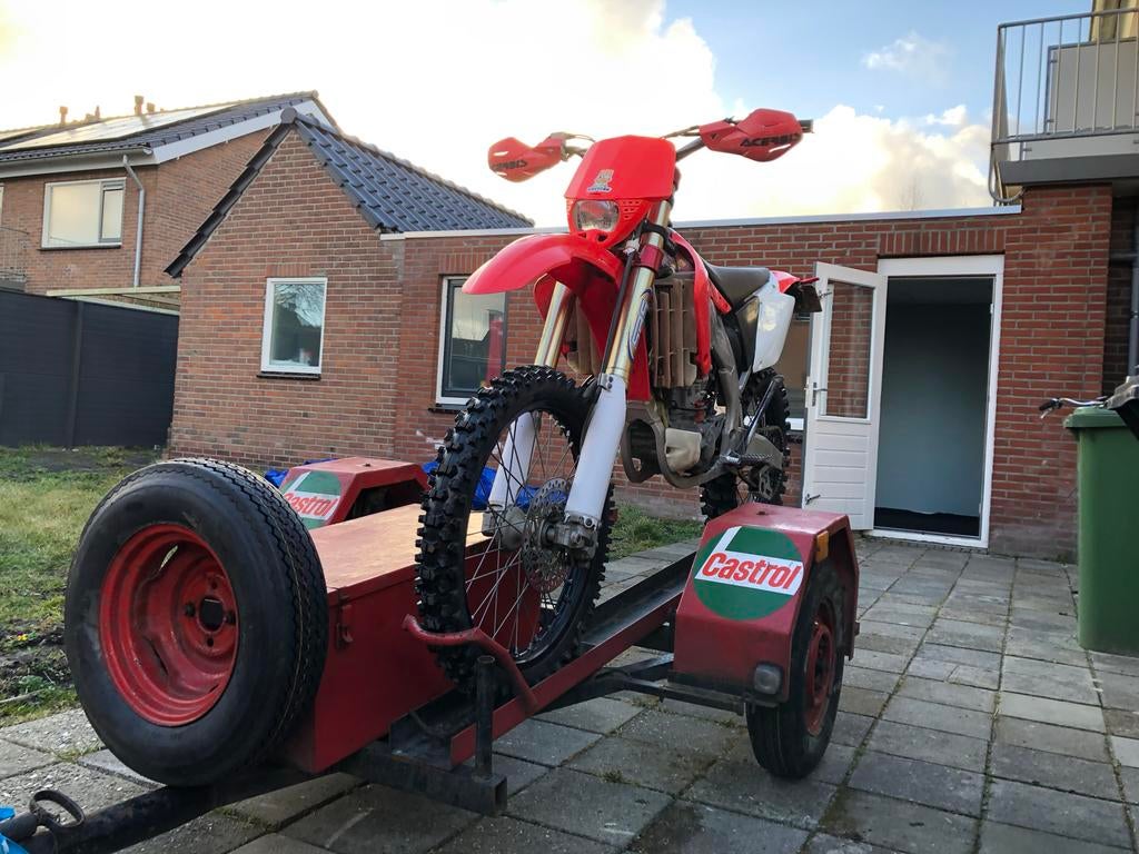 Motorcrosstrailer - Castrol, Ophalen, Gebruikt