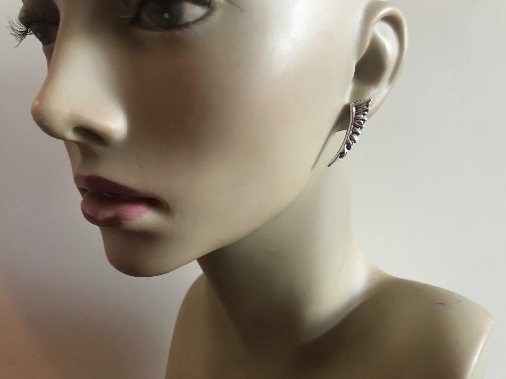 Uno de 50 oorbellen (123) feather in the breeze, Sieraden, Tassen en Uiterlijk, Oorbellen, Overige materialen, Nieuw, Ophalen of Verzenden