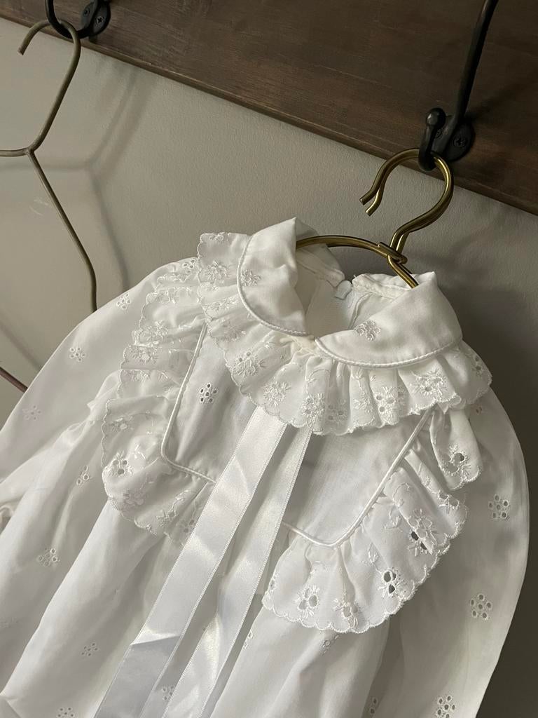 Baby pakje Wit broderie maat 68, Ophalen of Verzenden, Zo goed als nieuw, Jongetje of Meisje, Pakje