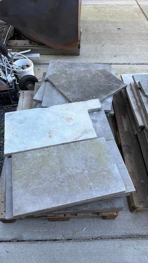 terras tegels, Ophalen, Gebruikt, Terrastegels, Natuursteen