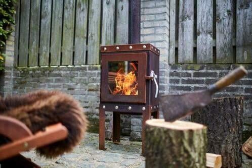 RENY PIQUIA stoere cortenstalen tuinhaard industrieel model, Ophalen of Verzenden, Nieuw