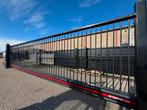 Automatische Schuifpoort 8.00 meter doorgang, Ophalen, Zo goed als nieuw, IJzer, Spijlenhekwerk