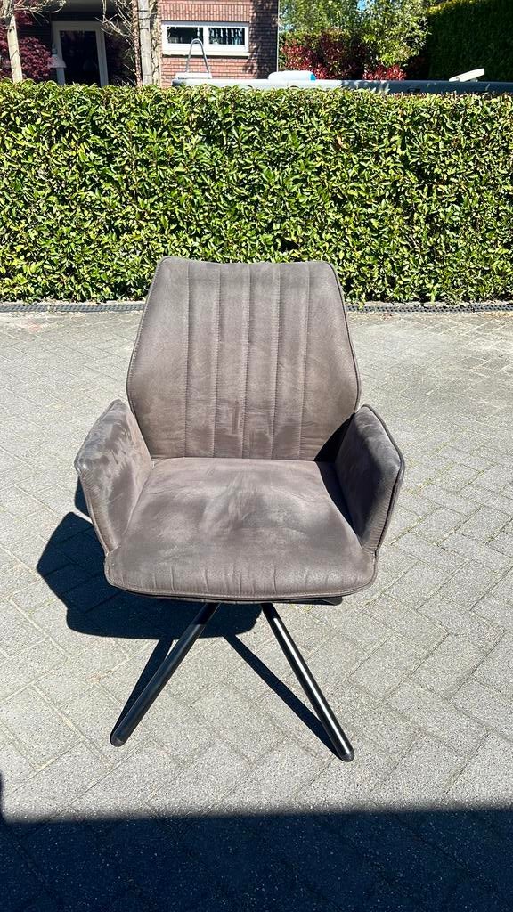 Eetkamerstoelen (3 stuks), Ophalen of Verzenden, Gebruikt, Grijs, Drie