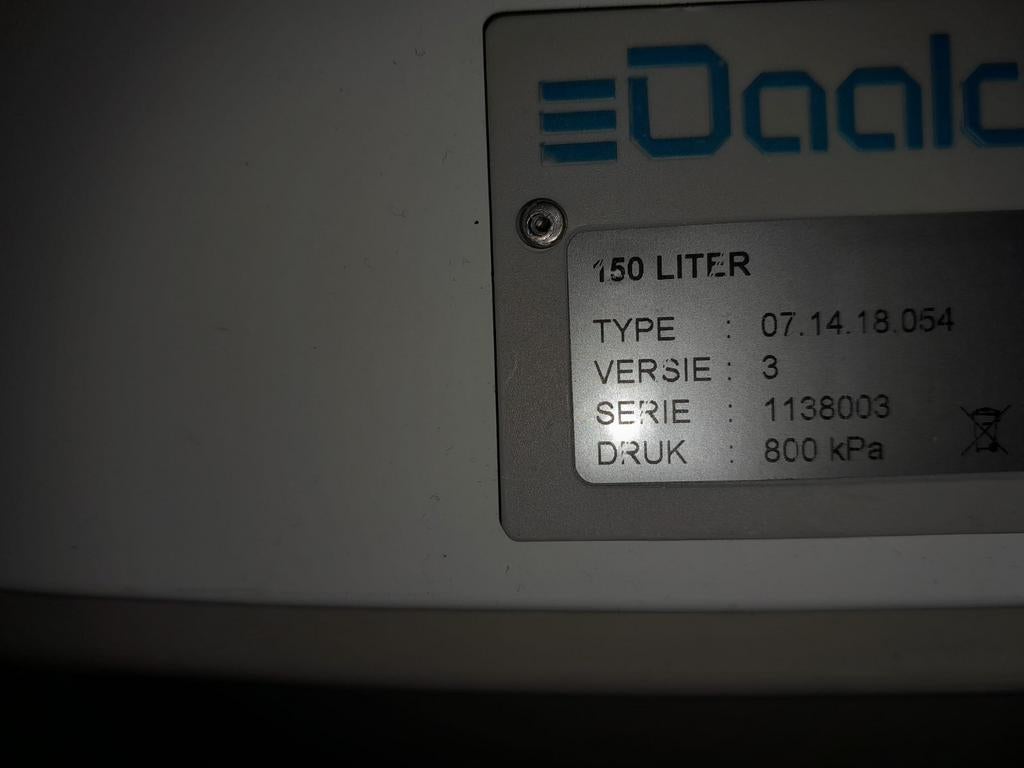 Daalderop Mono Koper 150 liter boiler, gebruikt, Ophalen, Gebruikt, 100 liter of meer, Boiler