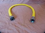 Gasslang RVS flexibel 80 cm M24 ZGAN 800mm geel, Ophalen, 4 kookzones, Zo goed als nieuw, Gas