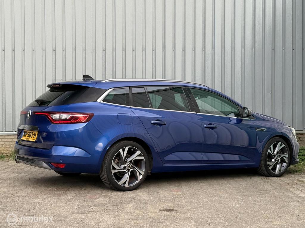 Renault Megane Estate 1.6 GT | 206PK! | 4-Control | Leder, 1618 cc, 4 cilinders, Blauw, 1405 kg