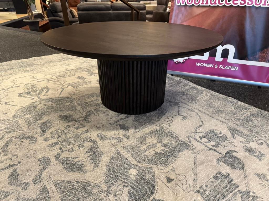 Salontafel Bumba rond Ø90 bruin mango Direct leverbaar E7361, Huis en Inrichting, Tafels | Salontafels, Ophalen, #Salontafel#Bruin#2-Delig#Mangohout#Modern
