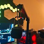 Fifine XLR Streamer Microfoon met Arm en Mixer, Muziek en Instrumenten, Microfoons, Ophalen of Verzenden, Zo goed als nieuw, Studiomicrofoon