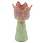 Aardewerk vaas tulp paars - lente, Overige kleuren, Nieuw, Ophalen of Verzenden, Kwastjeoverkastje@gmail.com
