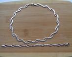zilveren set ketting met armband [203], Verzenden, Zo goed als nieuw, Zilver, Zilver