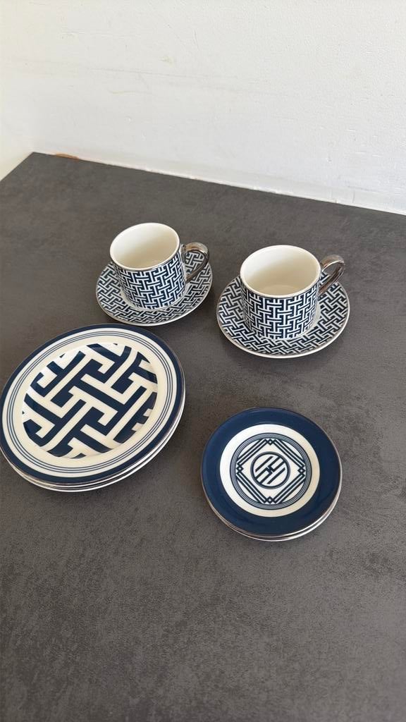 Espressokopjes, Huis en Inrichting, Keuken | Servies, Ophalen, Zo goed als nieuw, Bord(en), Overige stijlen