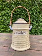 Franse grespot cornichons met rotan hengsel, Huis en Inrichting, Keuken | Servies, Gebruikt, Overige typen, Ophalen of Verzenden