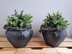 Decoratieve Bloempotten met Kunstplantjes, Huis en Inrichting, Ophalen, Gebruikt