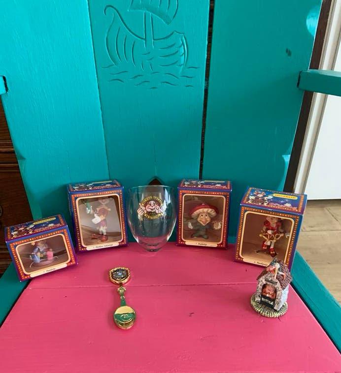 efteling poppetjes glas laaf lepeltje winterefteling, Verzamelen, Efteling, Ophalen of Verzenden, Zo goed als nieuw, Beeldje of Poppetje