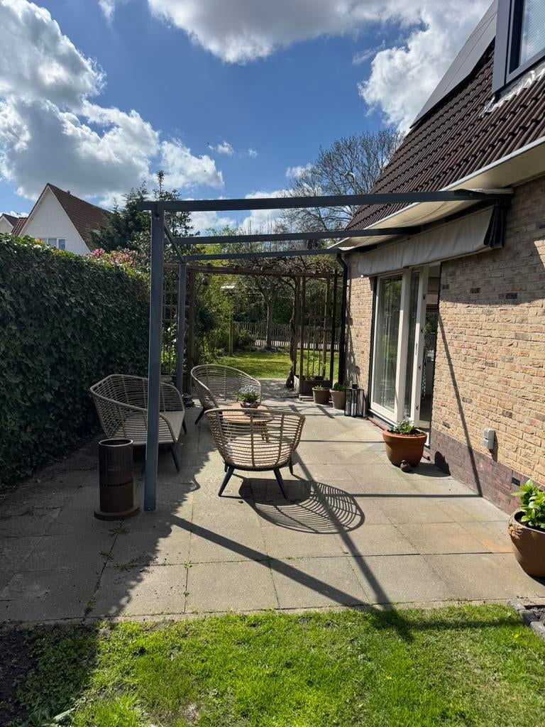 Overkapping met doek, Tuin en Terras, Overkappingen, Ophalen, Gebruikt