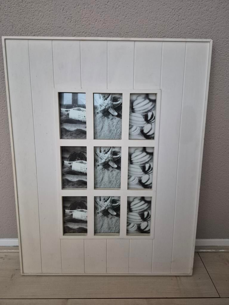 Houten fotolijst van Riviera Maison voor 9 Foto's 53x69cm, Ophalen, Gebruikt, 75 tot 100 cm, 75 cm of meer