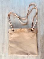 Beige leren handtas/schoudertas., Ophalen of Verzenden, Nieuw, Beige, Handtas