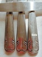 Sola bestek grote bewerkte messen brede handvatten, Ophalen of Verzenden, Rvs of Chroom