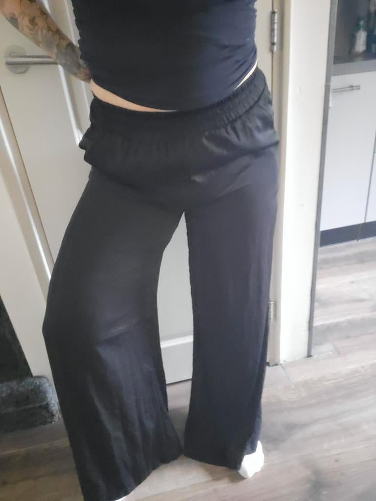 Costes broek wide leg wijde pijpen luchtig zwart s 36, Zwart, Ophalen of Verzenden, Zo goed als nieuw, Costes