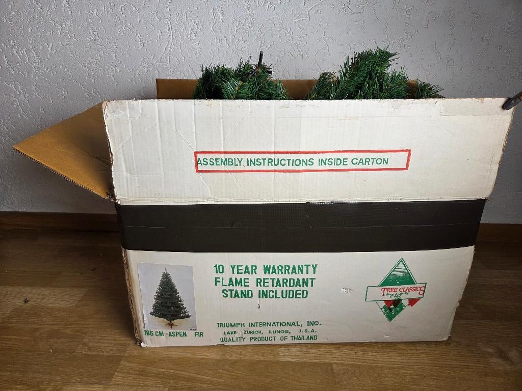 Kunstkerstboom zonder standaard (kunst kerstboom), Diversen, Kerst, Ophalen, Gebruikt