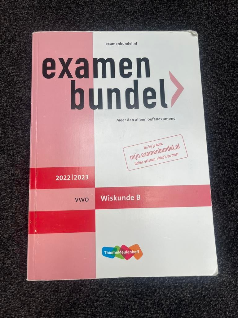 Examenbundel Wiskunde B VWO 2023, Boeken, Schoolboeken, Ophalen, Gelezen, VWO, Wiskunde B