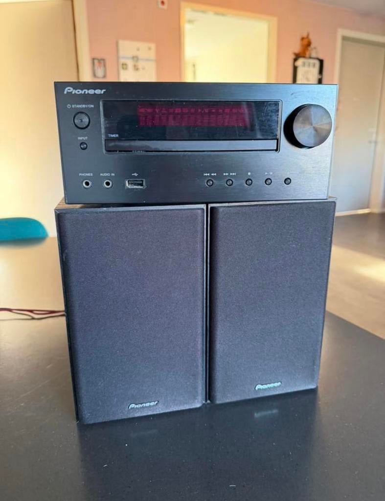 Pioneer micro hifi set met speakers – CD / USB / Radio, Audio, Tv en Foto, Stereo-sets, Ophalen, Gebruikt, Pioneer, Microset