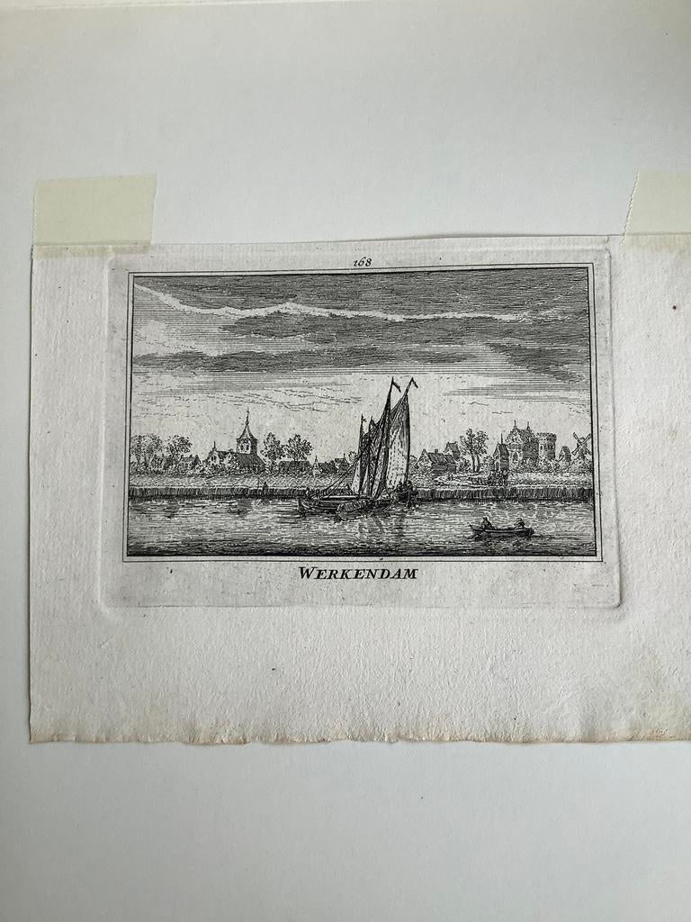 Gravure van Werkendam, Antiek en Kunst, Kunst | Etsen en Gravures, Ophalen of Verzenden