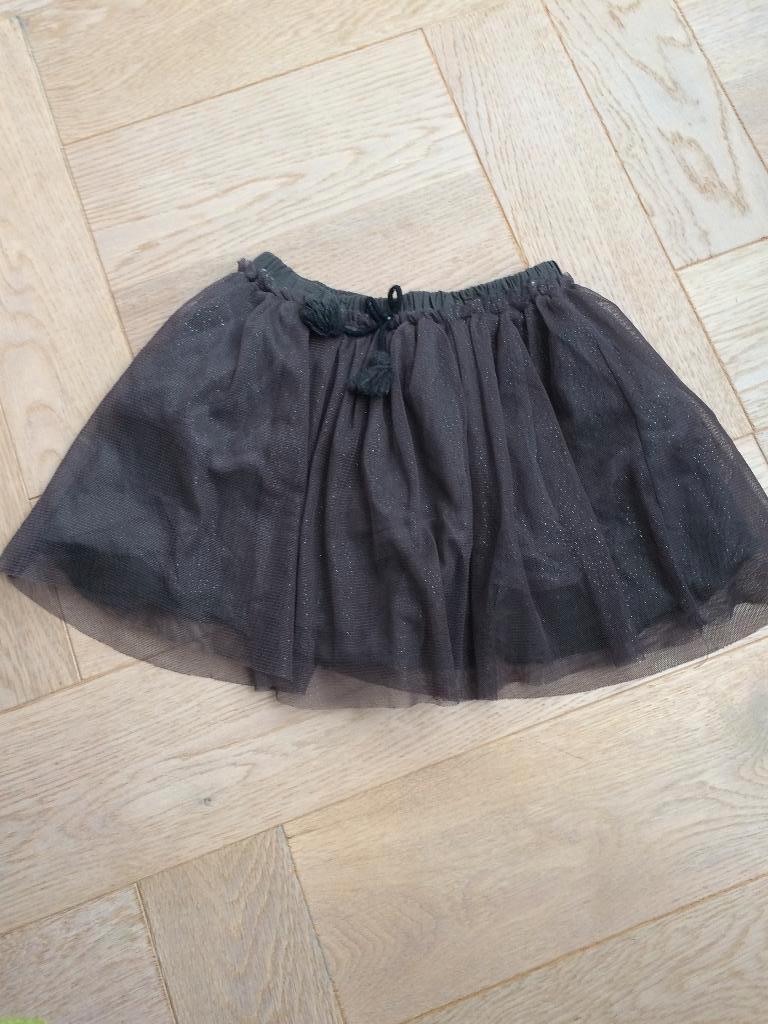 Leuk grijs tule glitter rokje Zara maat 110 - zgan, Meisje, ZARA, Ophalen of Verzenden, Zo goed als nieuw