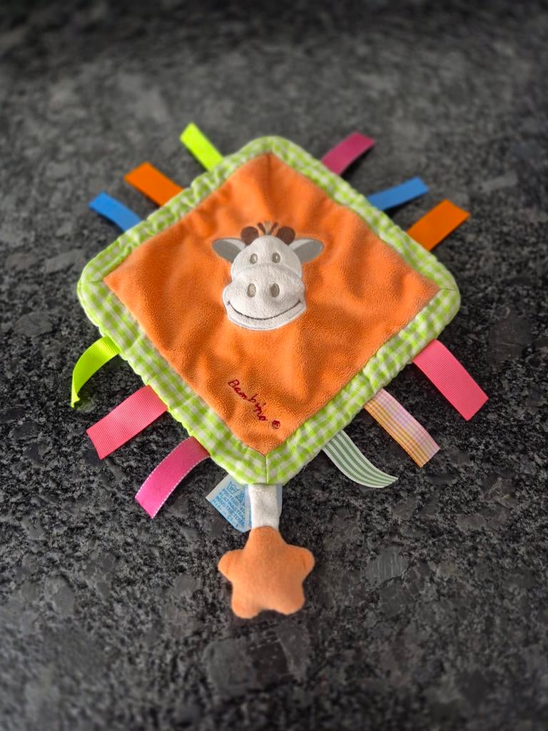 Tiamo / Bambino Knuffeldoekje Giraffe, Ophalen of Verzenden, Zo goed als nieuw, Overige typen