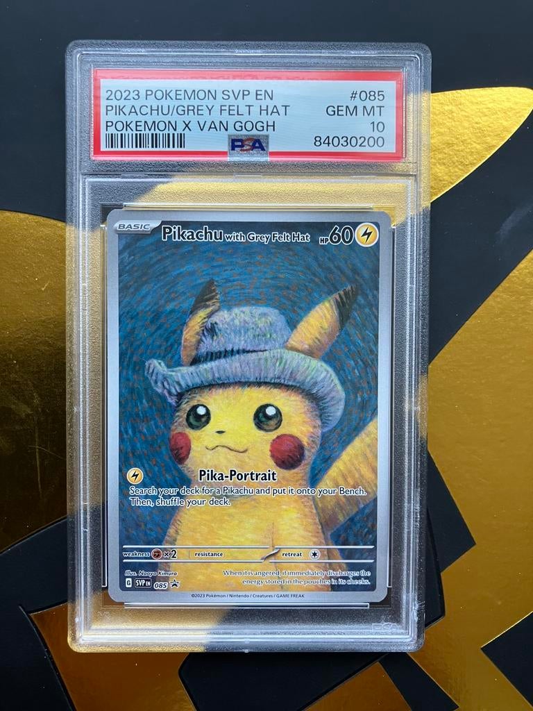 pikachu van gogh psa 10, Hobby en Vrije tijd, Verzamelkaartspellen | Pokémon, Ophalen of Verzenden, Nieuw