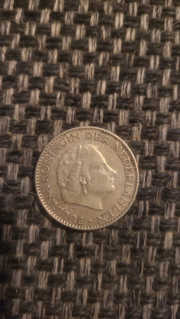 1 Gulden Juliana 1956, 1 gulden, Koningin Juliana, Zilver, Ophalen of Verzenden